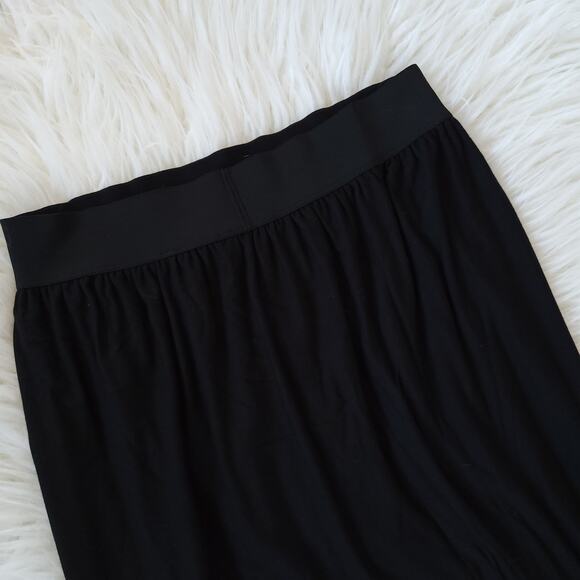 NEW Gap Tulip Skirt Black Elastic Waist Stretch Rayon Small - Picture 5 of 10